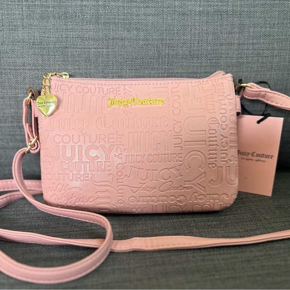 NWT JUICY COUTURE SMALL LOGO CROSSBODY BAG PURSE - Picture 1 of 9